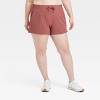 Women's Woven Mid-Rise Shorts 4" - All In Motion™ - 3 of 4