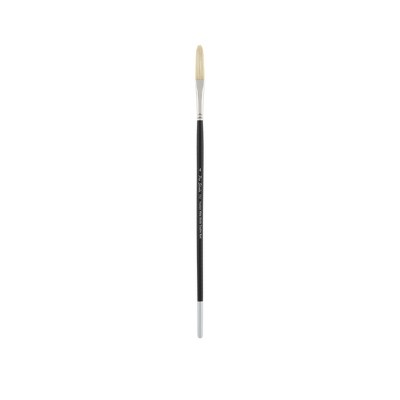 Creative Mark Pro Stroke Premium White Chungking Hog Bristle Artist Paint Brush - Long Filbert - Natural Bristle Brush w/ Great Control Suitable for