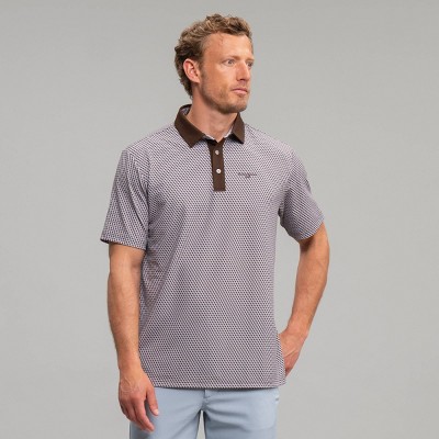 Richer Poorer Men's Micro Pique Printed Polo Shirt