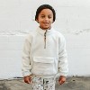 Goumi Toddler Faux Shearling Organic Zip Pullover - 2 of 2