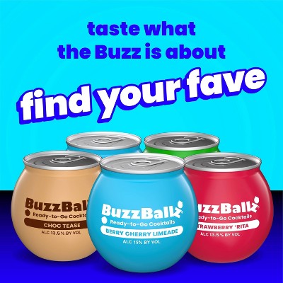 BuzzBallz Berry Cherry Limeade Cocktails - 200ml/4pk Bottle