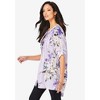 Roaman's Women's Plus Size Floral Big Shirt - image 4 of 4