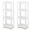 LunaLulinlk 2 Packs 4-Tier Detachable Slim Storage Cart with Drainage Holes for Small Space Kitchen Living Room Storage Rack - 2 of 4