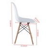 Plastic Chair, Set of 4, KD Leg - 2 of 4