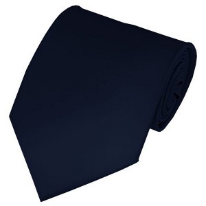 Solid Color 3.5 Inch Wide And 62 Inch Extra Long Necktie For Big & Tall Men - 1 of 4