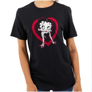 Vintage Retro Betty Boop Cartoon Womens Graphic T Shirt Tees Brisco Brands - 1 of 1
