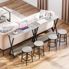 Narrow Console Table, Sofa Tables Narrow Long Behind Couch Table, 2-Tier Industrial Entryway Table for Living Room, Hallway, Foyer - 3 of 4