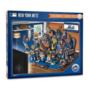 MLB New York Mets Purebred Fans 'A Real Nailbiter' Puzzle - 500pc - 1 of 3