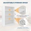 Lirago 48 Inch White Bookshelf 4 Tier Bookcase for Bedroom Office and Living Room Modern Wide Shelf Large Capacity - 3 of 4