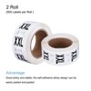 Unique Bargains Self-Adhesive Kids Clothing Size Sticker Labels 2 Rolls 1000 Pcs - 3 of 4