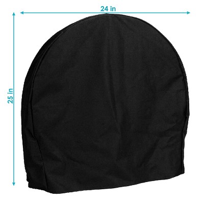 Black Polyester Firewood Log Rack Cover with PVC Backing