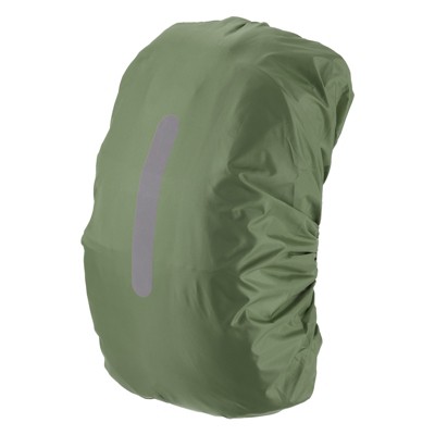 Unique Bargains Waterproof Backpack Rain Cover with a Vertical Reflective Strap for Hiking/Biking 1 Pc
