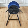 NicBex Set of 2 Bar Stools for Kitchen Island,Velvet Counter Bar Stools with Back and Metal Legs,Bar Chairs for Dining Rooms,Kitchens,Blue - 4 of 4