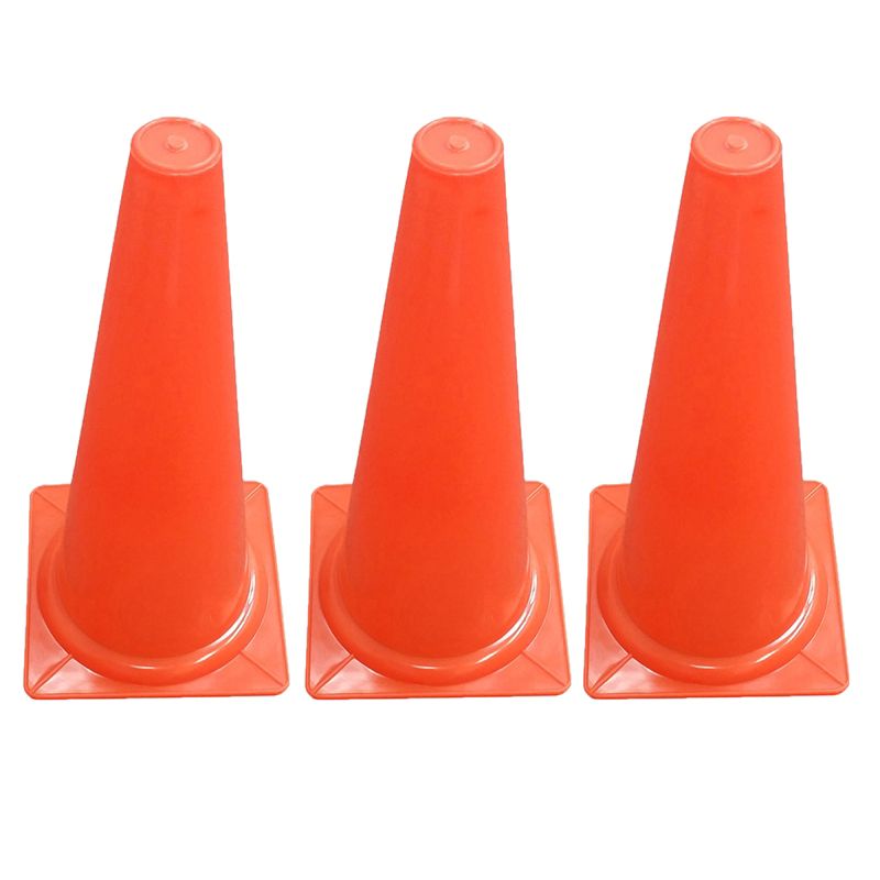 Martin Sports Safety Cone, 15" High, Pack of 3, 1 of 4