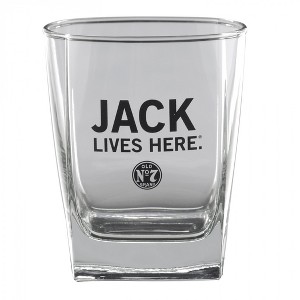 Adult Jack Daniel's Jack Lives Here Double Old Fashion 14 Ounce Glass - 1 of 1