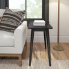 Plank+Beam Mid Century Modern Rectangular Side Table, Solid Wood End Table for Living Room - 2 of 4