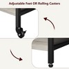 Under Desk Printer Stand with Wheels, 3-Tier Printer Table with Storage Shelves, Printer Cart with Power Outlets for Home Office, Gray - 4 of 4