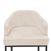 Arceso 4pcs Counter Height Bar Stools, Modern Counter Stools Upholstered Barstools, with Curved Backrest and Arms - 4 of 4