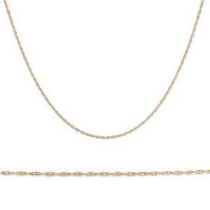 Pompeii3 Solid 10k Yellow Gold 18" Dainty Chain With Spring Ring - 1 of 4