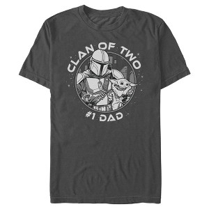 Men's Star Wars The Mandalorian Father's Day Grogu and Mando Clan of Two T-Shirt - 1 of 4