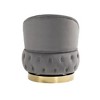 Swivel Barrel Chair With Storage, Soft Cushion 360° Rotation Round Velvet Chair, Sofa Barrel Chairs For Living Room, Bedroom, Office, Kids Room, Gray - 2 of 4