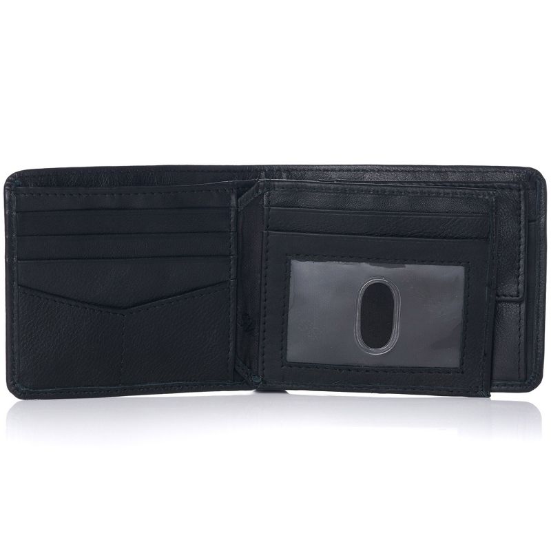 Alpine Swiss RFID Protected Men’s Max Coin Pocket Bifold Wallet with Divided Bill Section Comes in a Gift Box, 3 of 6