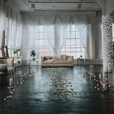 Northlight LED Wide Angle Net Style Christmas Lights - 4' x 6' - Pure White - White Wire