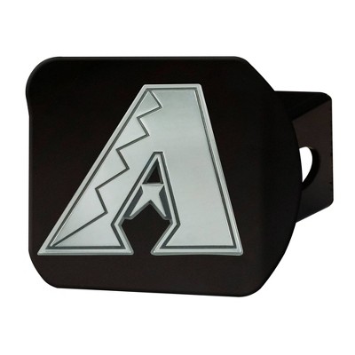 MLB Arizona Diamondbacks Chrome Metal Hitch Cover - Black