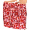 LA LEELA Men's Sarong Beach Cover Up Swim Wrap One Size Berry Sun Floral - 2 of 3