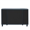Chery Life Blue U_Style Curved Design Storage Cabinet With Four Doors and Adjustable Shelves, Suitable for Corridors, Entrances and Study. - 4 of 4