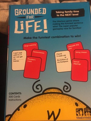 Grounded for Life™ Family Card Game: Hilarious Sentence