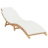 Sun Lounger  Solid teak wood vidaXL - 2 of 4