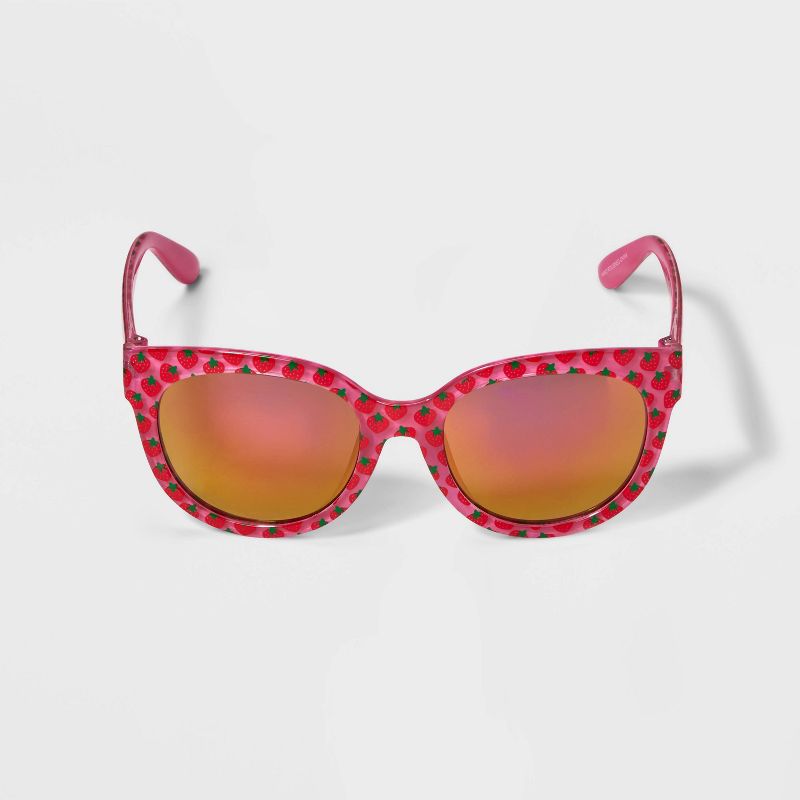 Girls&#39; Strawberry Cateye Sunglasses - Cat &#38; Jack&#8482; Pink, 1 of 3