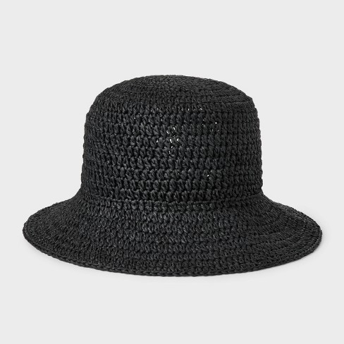 Crochet Bucket Hat - Universal Thread™ Black L/xl : Target