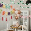 Unique Bargains Party Decorative Polyester Yarn Pom Pom Ball Garlands 6.5 Feet 2 Pcs - 4 of 4