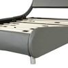 XIYUYEU Faux Leather Queen Size Bed Frame with Headboard, Curve Design, Wood Slat Support, No Box Spring Needed, Easy Assemble - 4 of 4