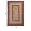 Colonial Mills Tiburon Braided Rug, Rusted Rose 5'x7', Rectangle Shape - 2 of 3