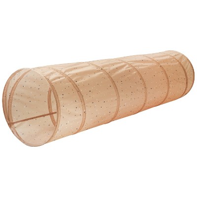 3 Sprouts Kids Recycled Fabric Play Tunnel - Terrazzo Clay