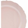 Silver Spoons Elegant Disposable Plastic Plates for Party, Heavy Duty Pink Disposable Plate Set (10 PC) - Vintage - 4 of 4