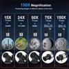 UBSSO Astronomical Astronomical Telescope 150X High-Powered,Portable with 70mm Aperture, For Education, Exploration, Toys Gifts, Christmas Gift - 3 of 4