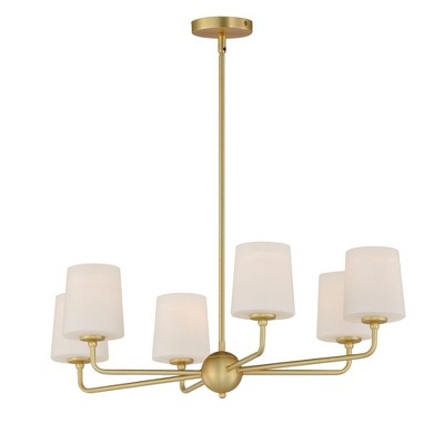 Maxim Lighting Bristol 6 - Light Chandelier in  Satin Brass