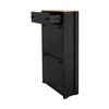 Okak Shoe Cabinet, Shoe Organizer with 4 Panel Flip Drawers and 2 Simple Drawers, Freestanding Shoe Rack for Entryway, Living Room, Hallway, Black - 4 of 4