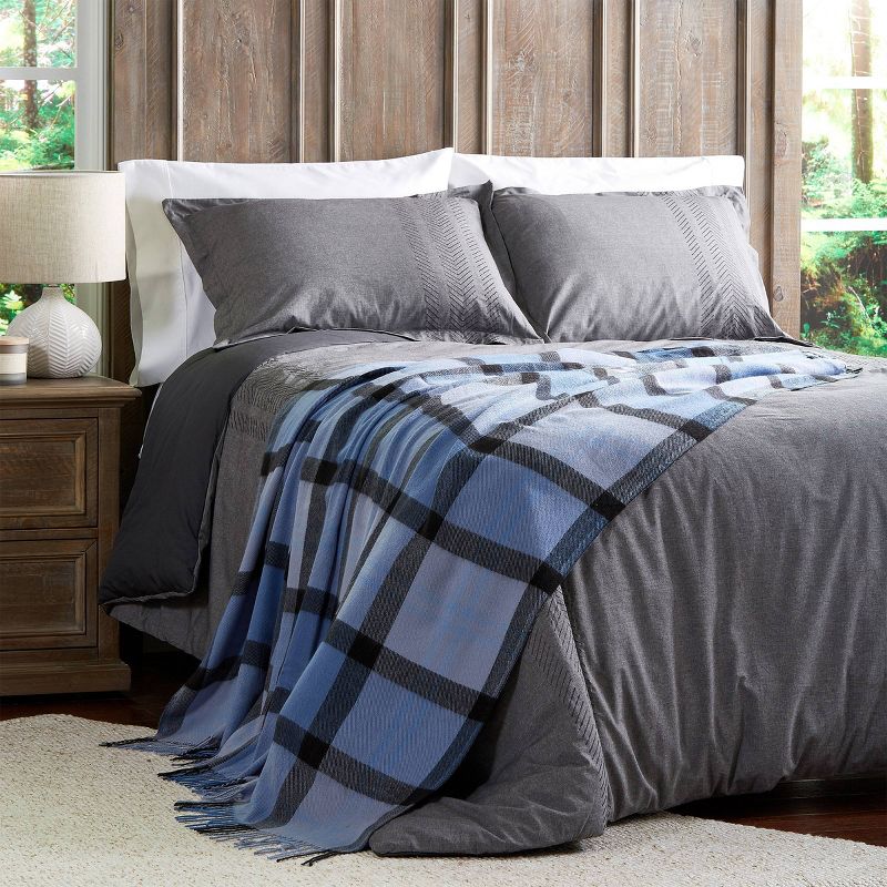 60"x70" Breathable and Stylish Soft Plaid Throw Blanket - Yorkshire Home, 3 of 5