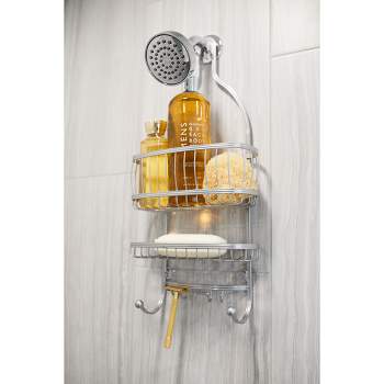 Mdesign Metal Steel 4 Basket Hanging Bathroom Shower Caddy : Target