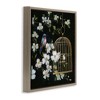 Stupell Industries Evening Song Birdcage over Black Floating Frame Canvas Art, Brown, 25" x 25" - 2 of 4
