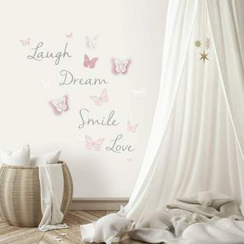 3D Butterfly Dream Peel and Stick Wall Decal - RoomMates