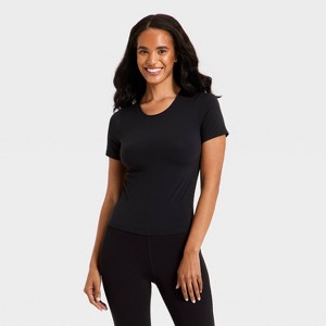 Camiseta de manga corta y corte cropped para mujer - All In Motion™