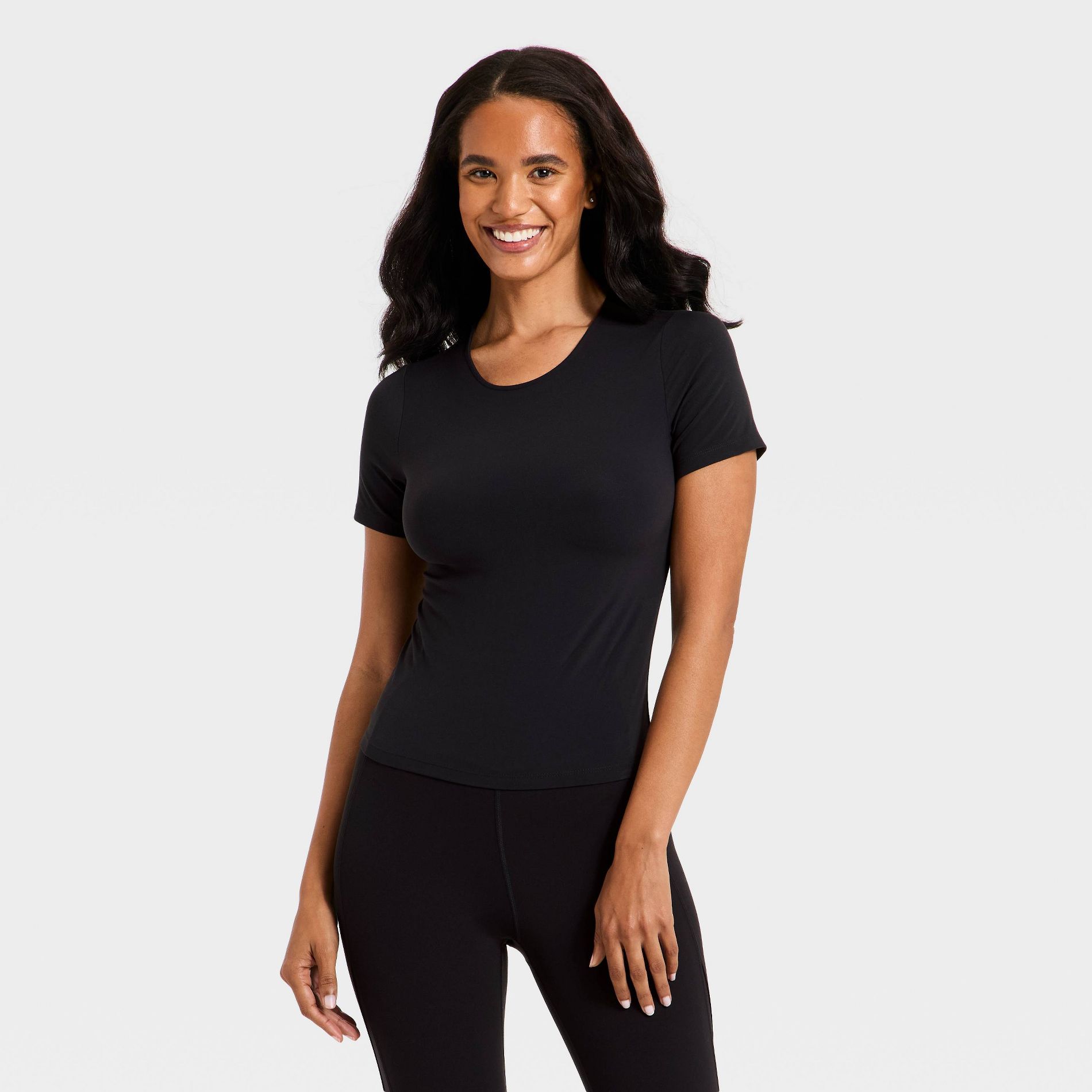 Women's Everyday Soft Cropped Short Sleeve T-Shirt - All In Motion™