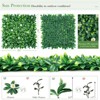 Costway 12PCS 20x20inch Artificial Daisy Hedge Plant Privacy Fence Hedge Panels - 2 of 4