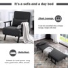 Aukfa 26'' Sleeper Sofa - 4-in-1 Convertible Chair Bed with 5-Position Adjustable Backrest for Small Spaces - 4 of 4